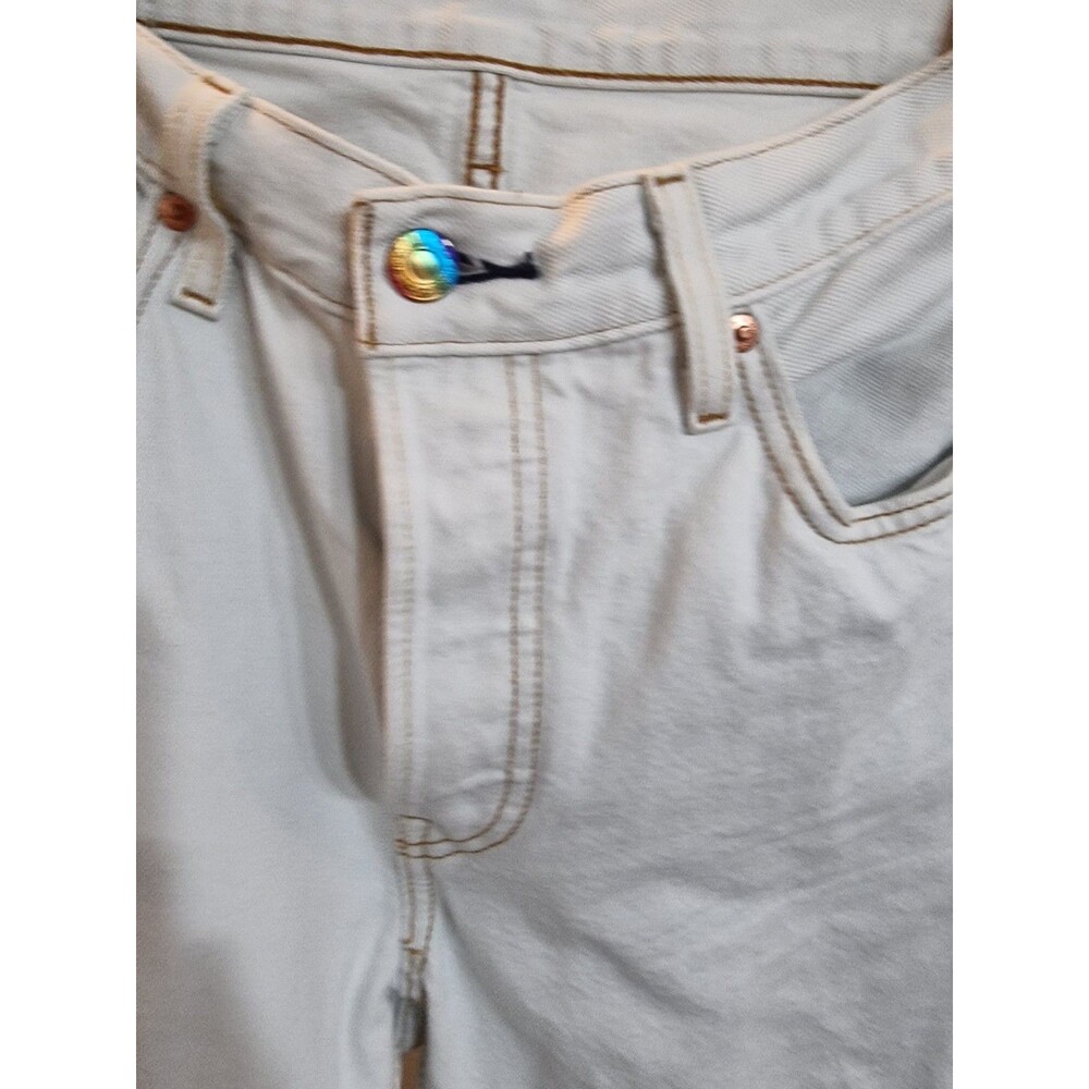 Levi's 501 Jeans Pride Collection W27 L32 Washed Button Fly Straight Leg